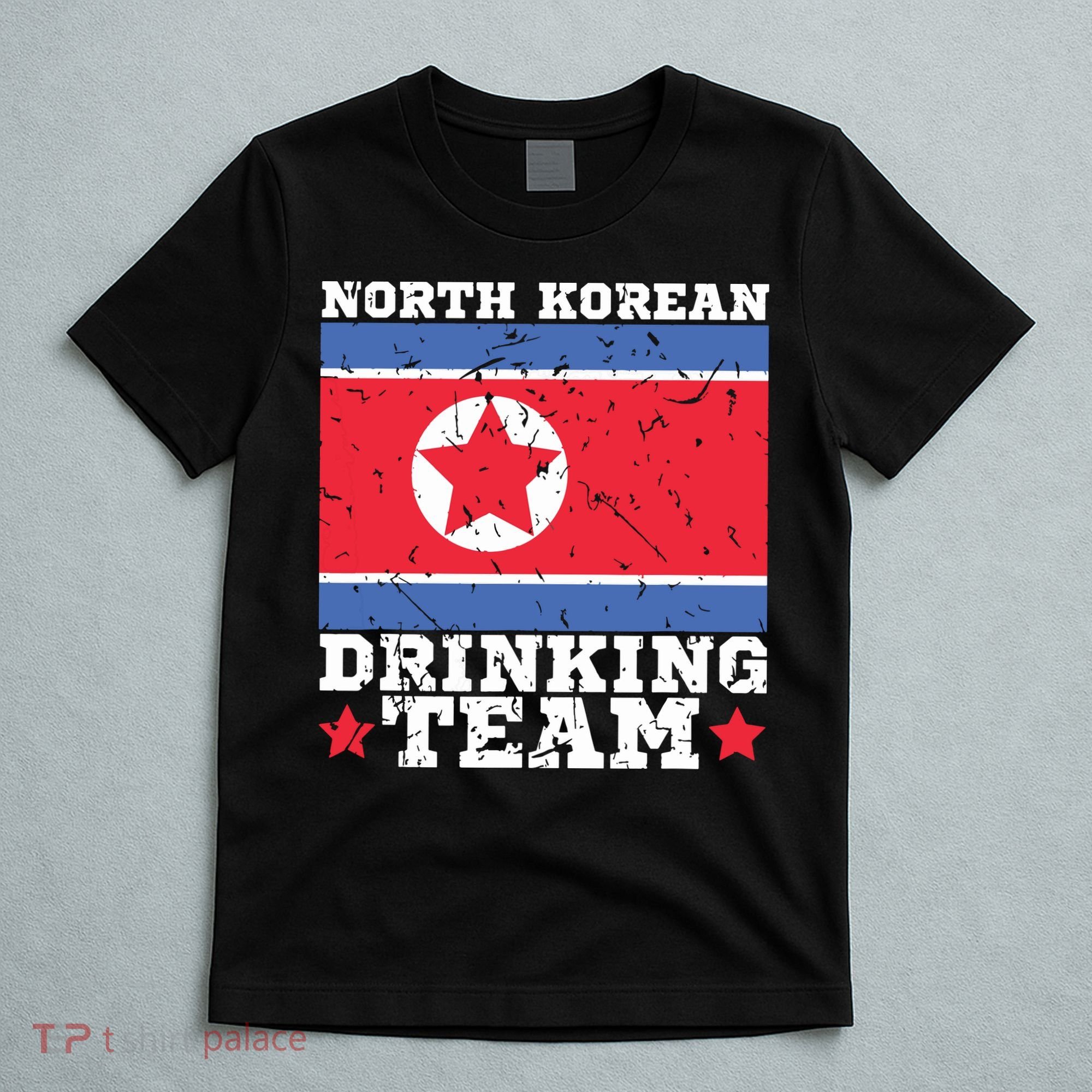 North Korean Drinking Team Funny North Korea Flag Beer T-Shirt