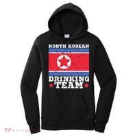 North Korean Drinking Team Funny North Korea Flag Beer Women's Hoodie thumb 0