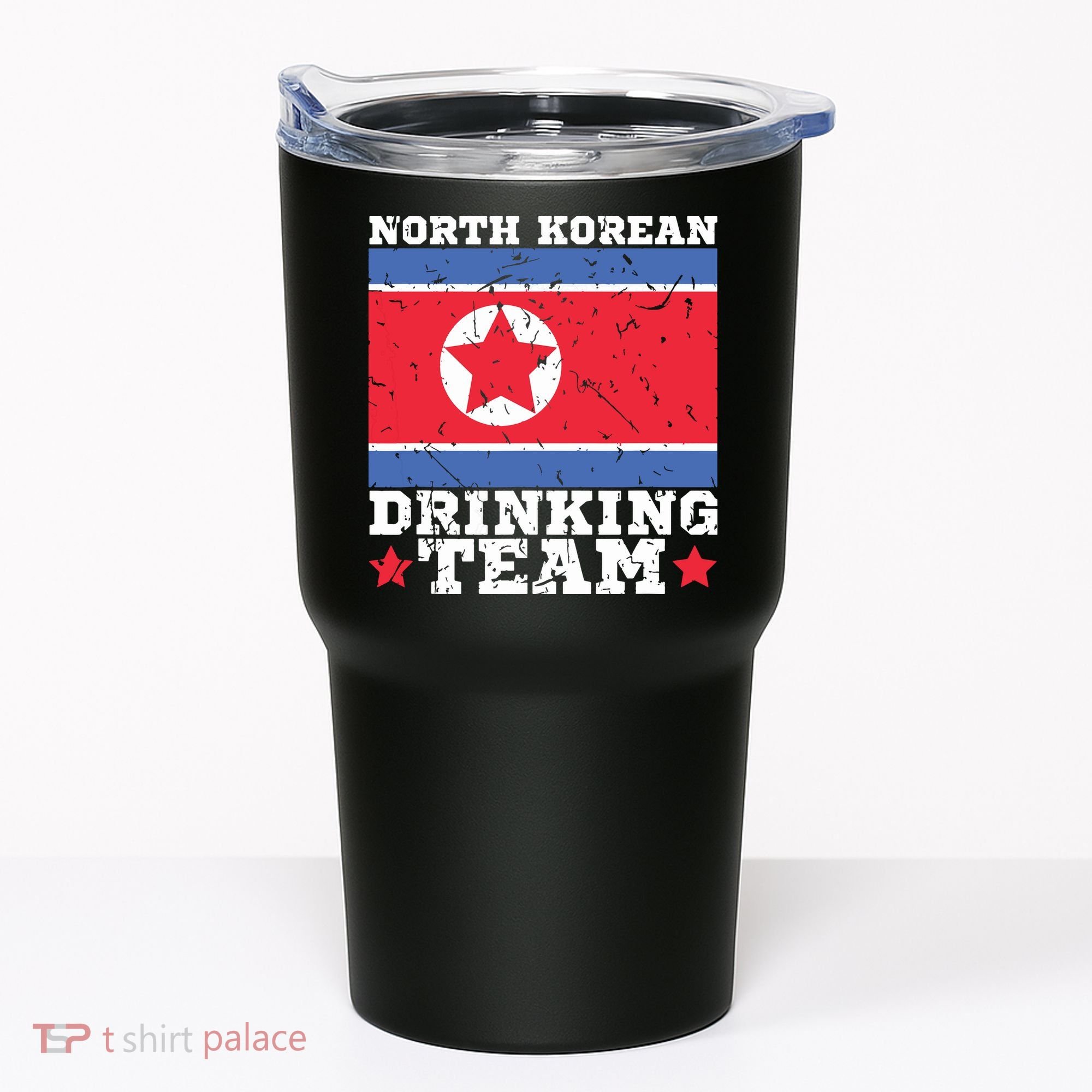 North Korean Drinking Team Funny North Korea Flag Beer Tumbler