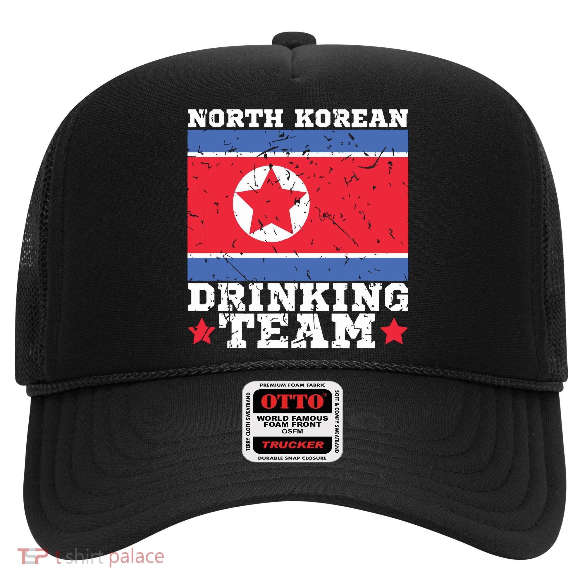 North Korean Drinking Team Funny North Korea Flag Beer Hat
