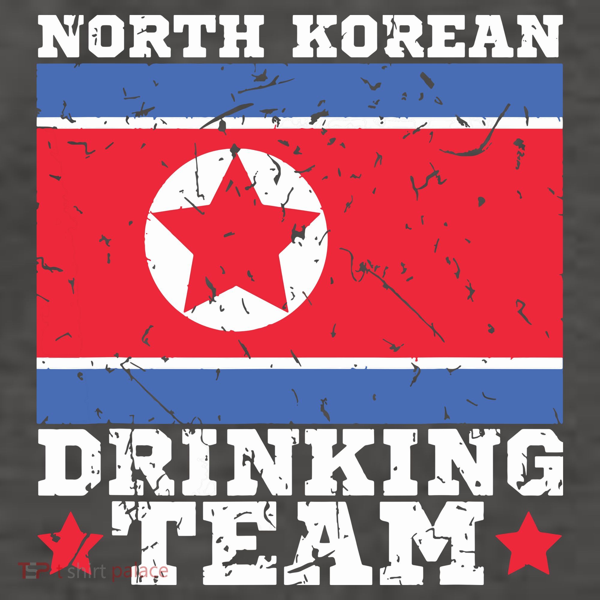 North Korean Drinking Team Funny North Korea Flag Beer Women's Tank Top