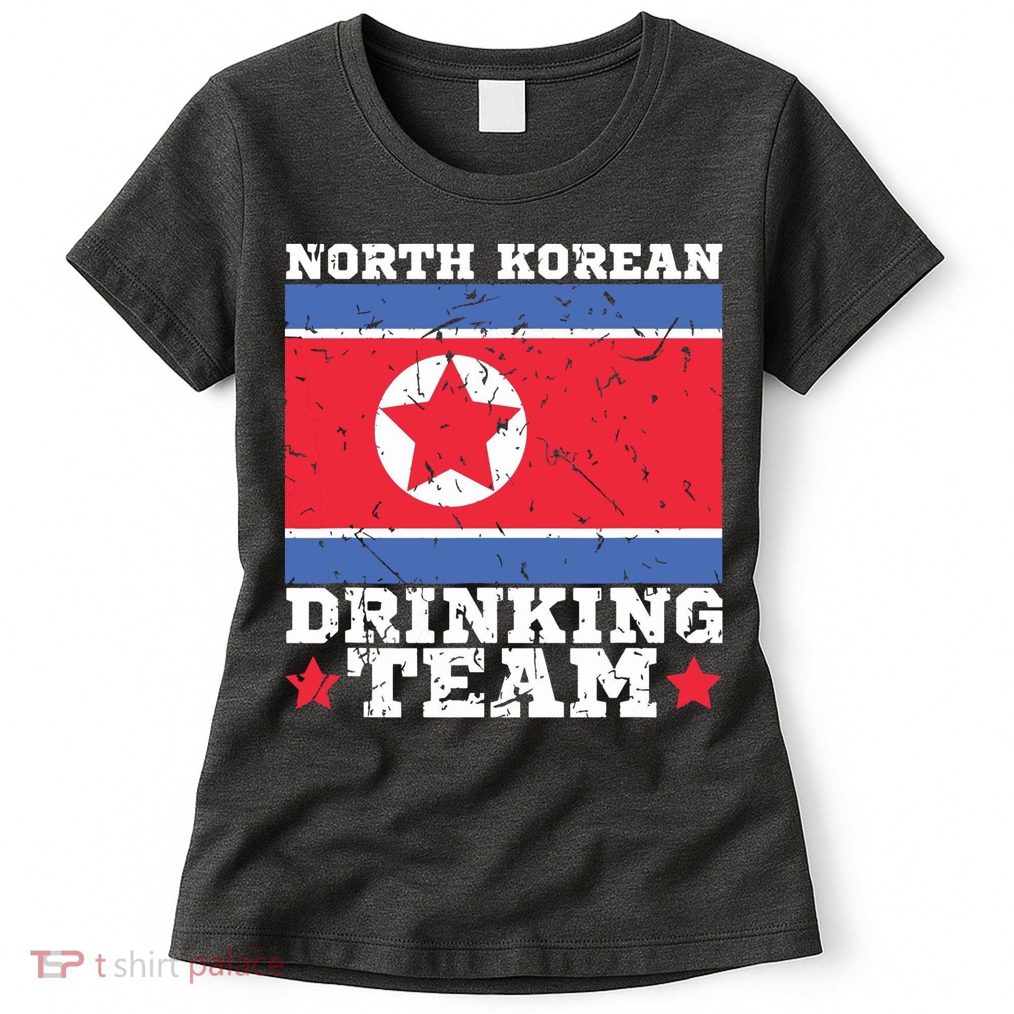 North Korean Drinking Team Funny North Korea Flag Beer Women's T-Shirt