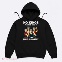 No Kings Fight Oligarchy Hoodie thumb 0