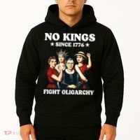 No Kings Fight Oligarchy Hoodie thumb 2