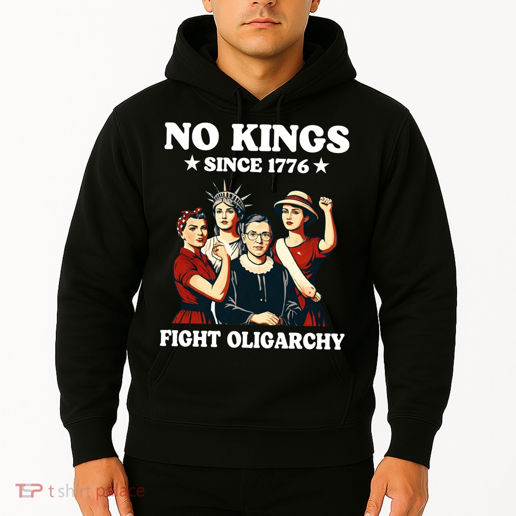 No Kings Fight Oligarchy Hoodie