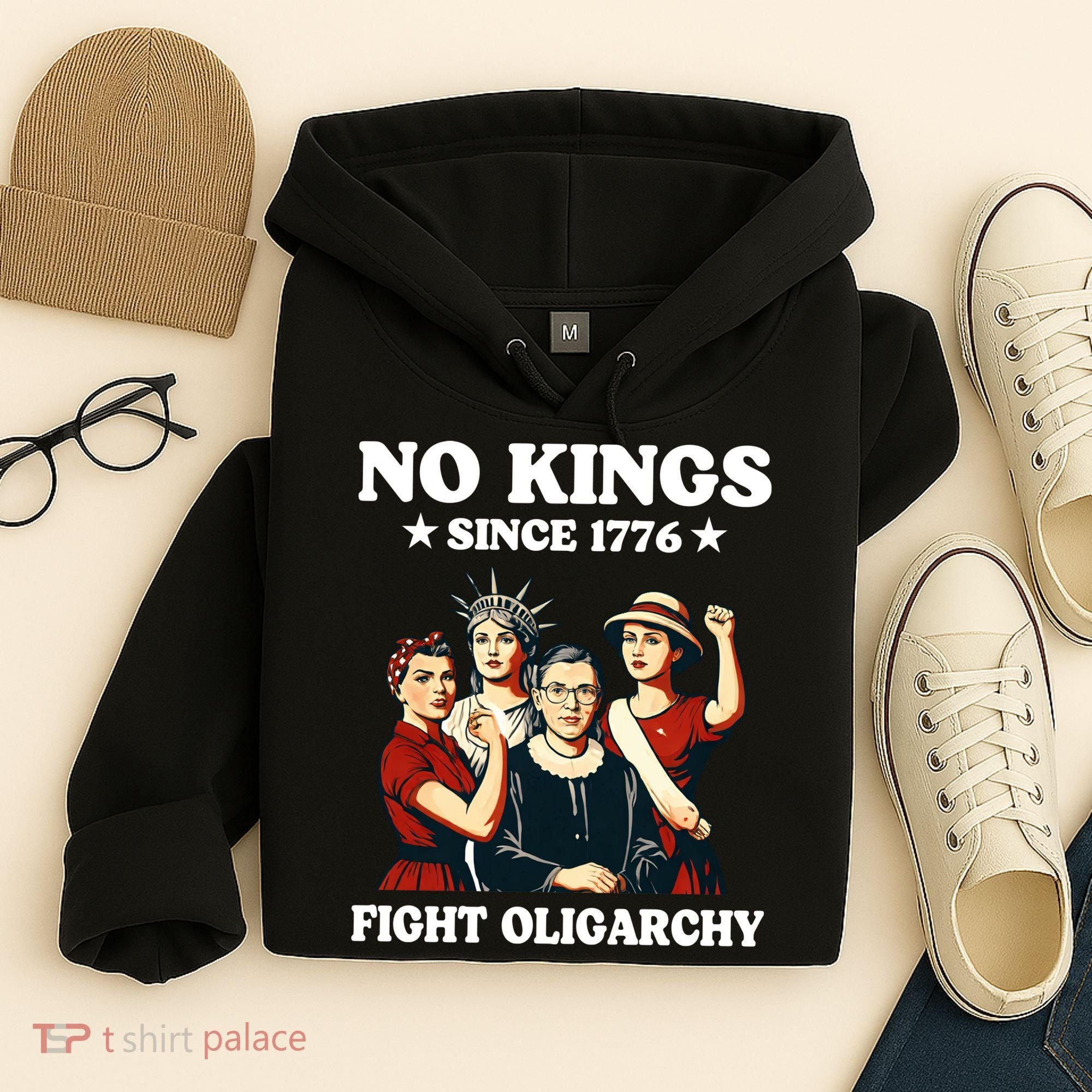 No Kings Fight Oligarchy Hoodie