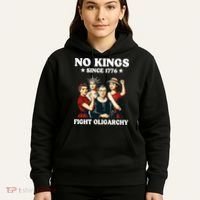 No Kings Fight Oligarchy Hoodie thumb 5