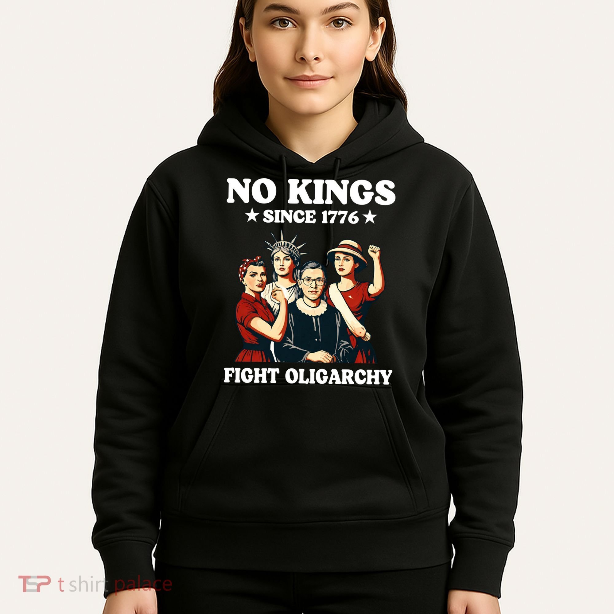 No Kings Fight Oligarchy Hoodie
