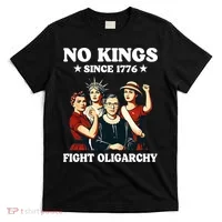 No Kings Fight Oligarchy T-Shirt thumb 0