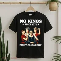 No Kings Fight Oligarchy T-Shirt thumb 2