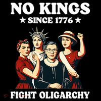 No Kings Fight Oligarchy Bucket Hat thumb 4