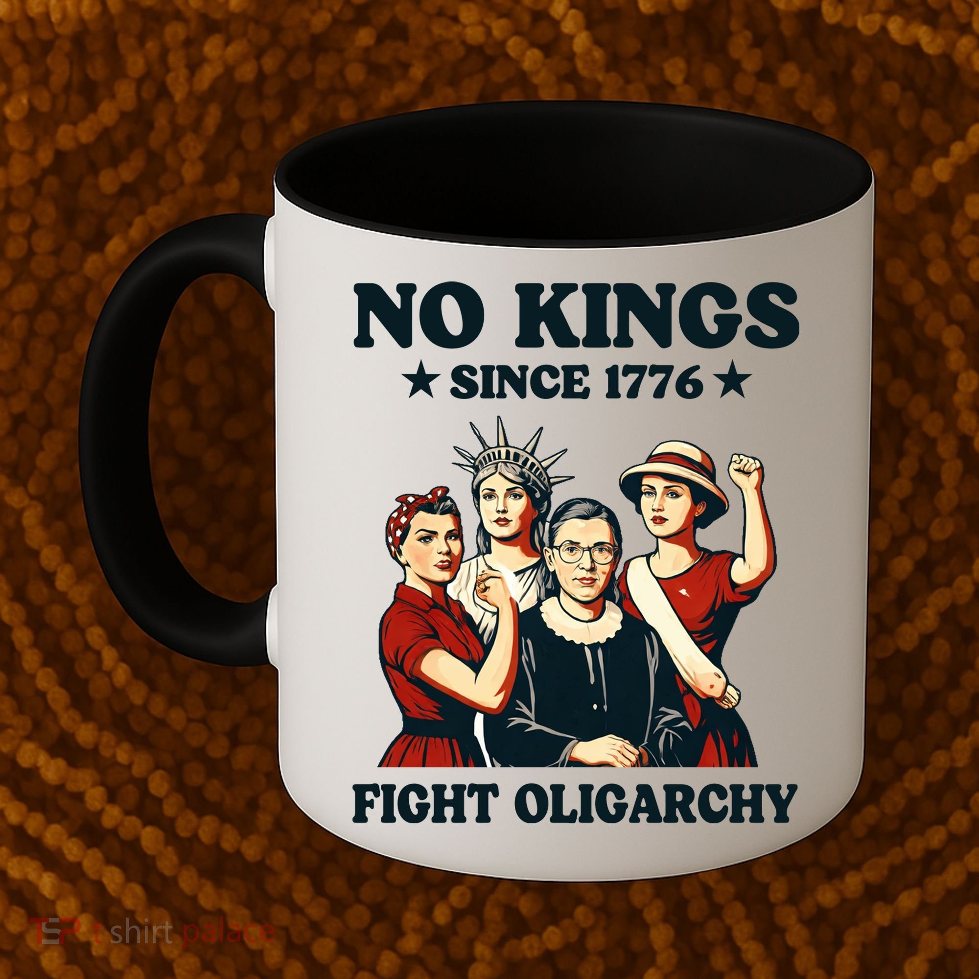 No Kings Fight Oligarchy Coffee Mug