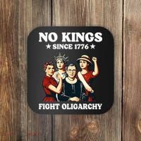 No Kings Fight Oligarchy Coaster thumb 0