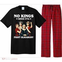 No Kings Fight Oligarchy Pajama Set thumb 0