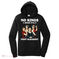 No Kings Fight Oligarchy Women's Hoodie thumb 0