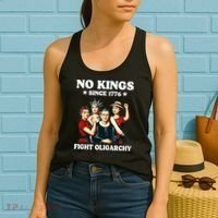 No Kings Fight Oligarchy Women's Tank Top thumb 2