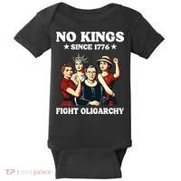 No Kings Fight Oligarchy Baby Bodysuit thumb 0