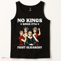 No Kings Fight Oligarchy Tank Top thumb 2