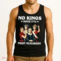 No Kings Fight Oligarchy Tank Top thumb 3