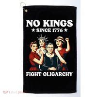 No Kings Fight Oligarchy Golf Towel thumb 0