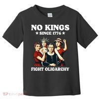 No Kings Fight Oligarchy Toddler T-Shirt thumb 0
