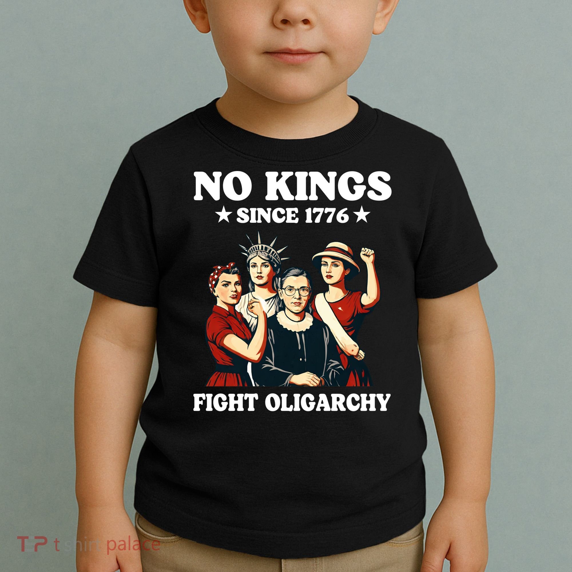 No Kings Fight Oligarchy Toddler T-Shirt