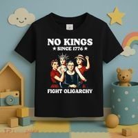 No Kings Fight Oligarchy Toddler T-Shirt thumb 3