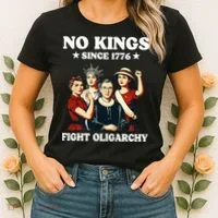 No Kings Fight Oligarchy Women's T-Shirt thumb 2