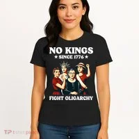 No Kings Fight Oligarchy Women's T-Shirt thumb 4