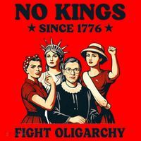 No Kings Fight Oligarchy Santa Hat thumb 1