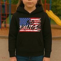 No Kings Flag Proud To Have No Kings Kids Hoodie thumb 3