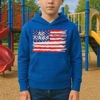 No Kings Flag Proud To Have No Kings Kids Hoodie thumb 2