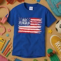 No Kings Flag Proud To Have No Kings Kids T-Shirt thumb 3