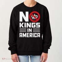 No Kings In America Democracy Usa Protest Women's Sweatshirt thumb 0