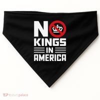 No Kings In America Democracy Usa Protest USA-Made Doggie Bandana thumb 0
