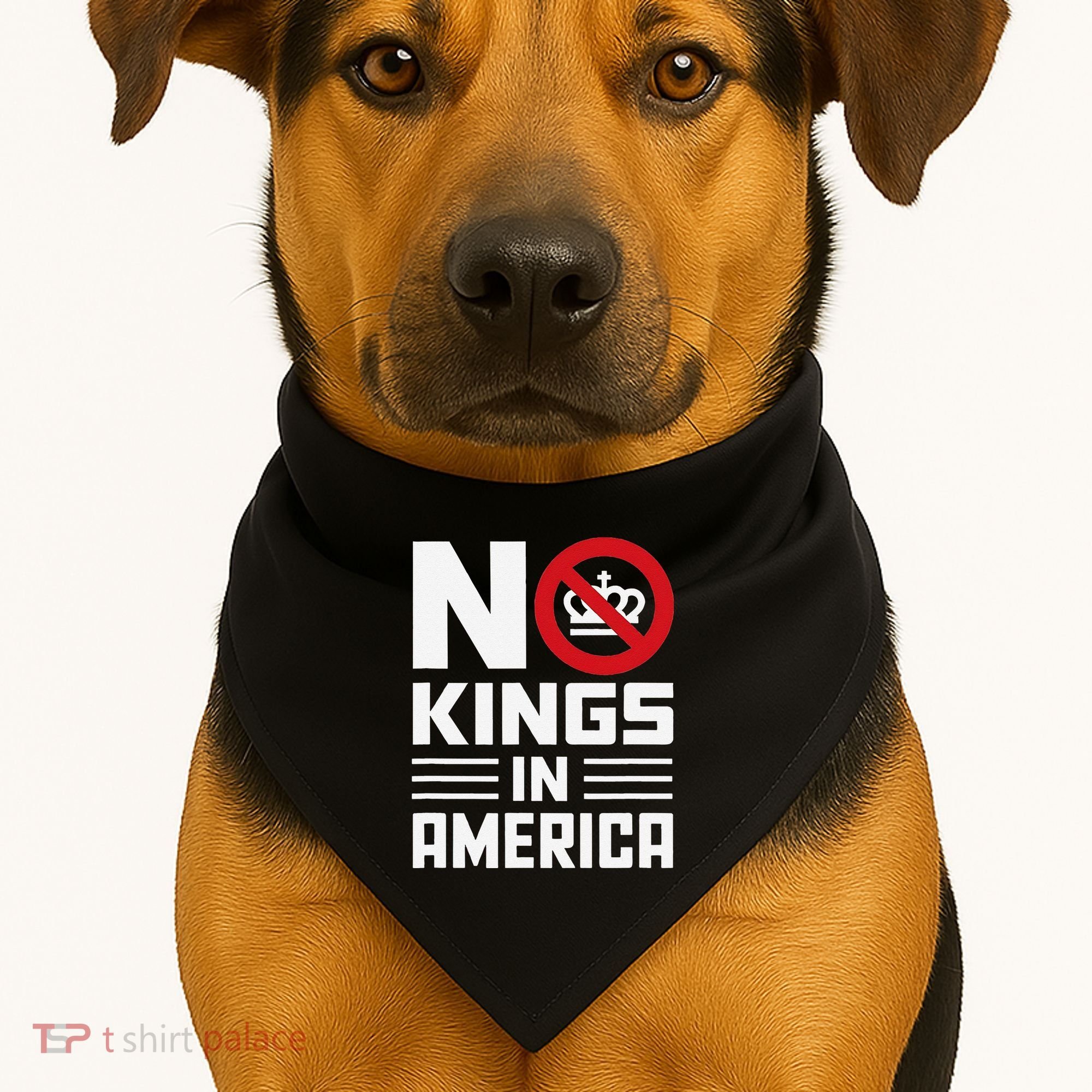 No Kings In America Democracy Usa Protest USA-Made Doggie Bandana