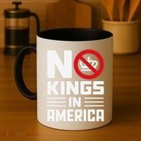 No Kings In America Democracy Usa Protest Coffee Mug thumb 4