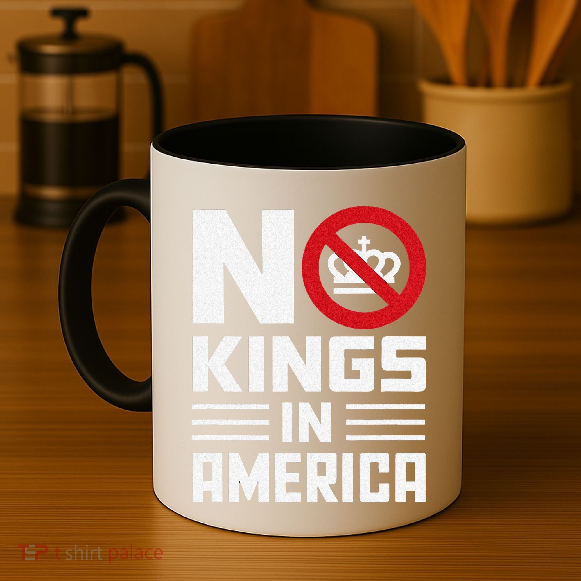 No Kings In America Democracy Usa Protest Coffee Mug