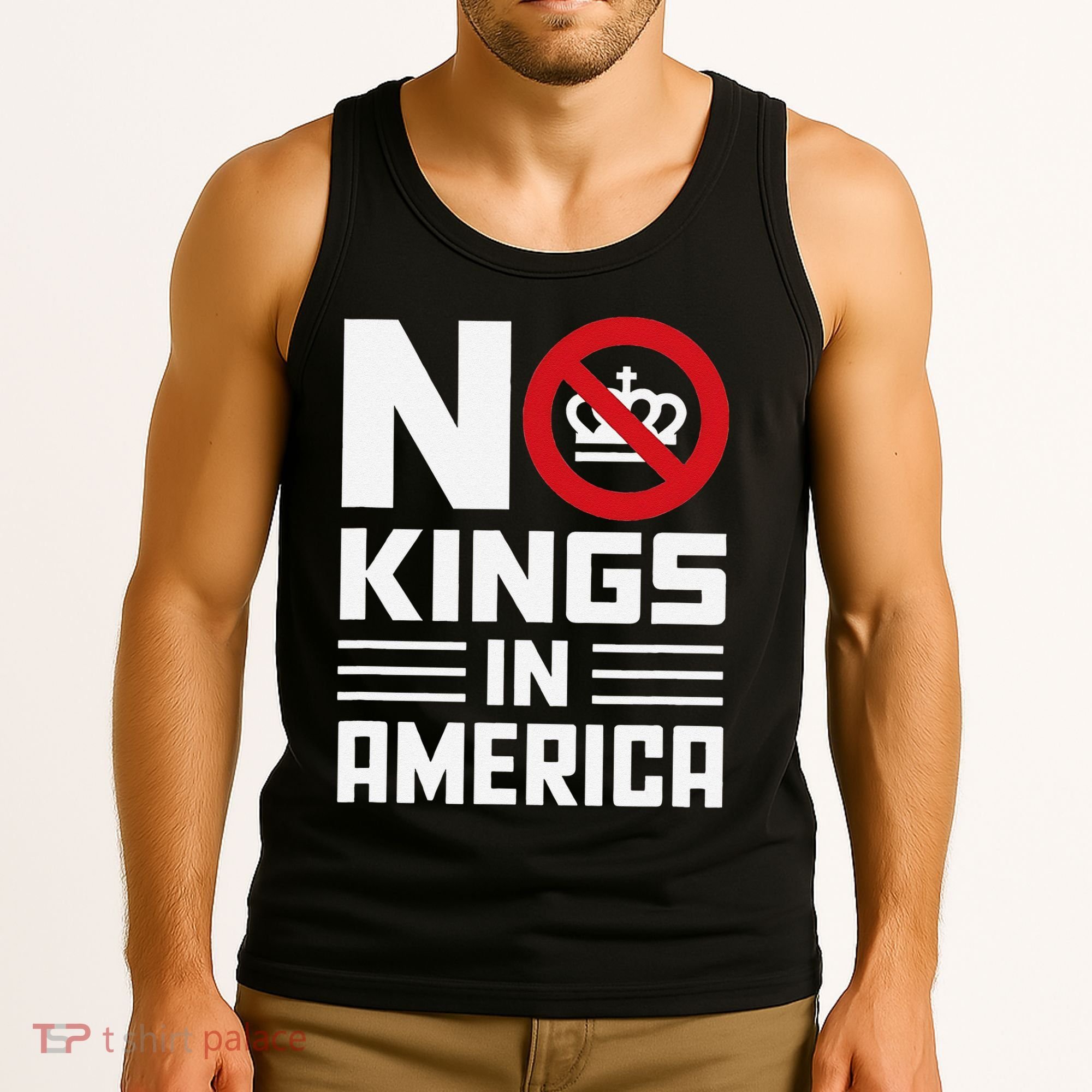 No Kings In America Democracy Usa Protest Tank Top