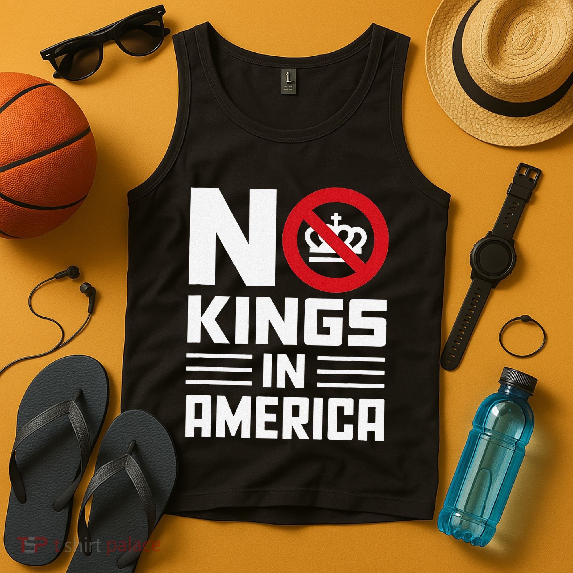 No Kings In America Democracy Usa Protest Tank Top