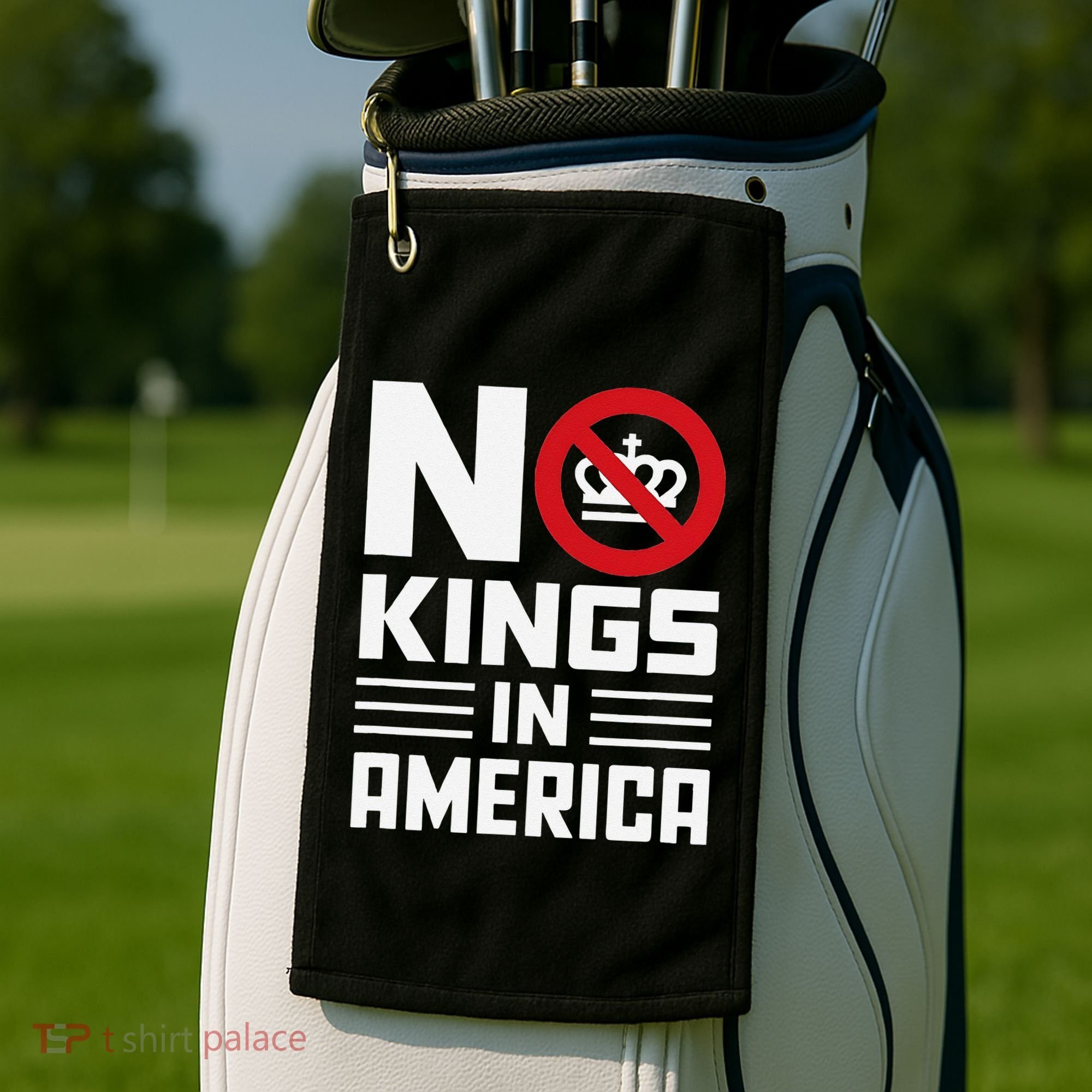 No Kings In America Democracy Usa Protest Golf Towel