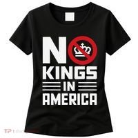No Kings In America Democracy Usa Protest Women's T-Shirt thumb 0