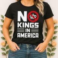 No Kings In America Democracy Usa Protest Women's T-Shirt thumb 2