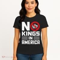No Kings In America Democracy Usa Protest Women's T-Shirt thumb 4