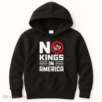 No Kings In America Democracy Usa Protest Kids Hoodie thumb 0
