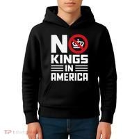No Kings In America Democracy Usa Protest Kids Hoodie thumb 4
