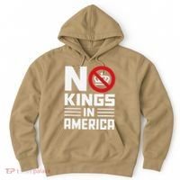 No Kings In America Democracy Usa Protest Hoodie thumb 0