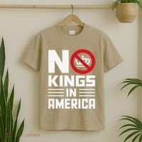 No Kings In America Democracy Usa Protest T-Shirt thumb 2