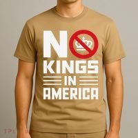No Kings In America Democracy Usa Protest T-Shirt thumb 3