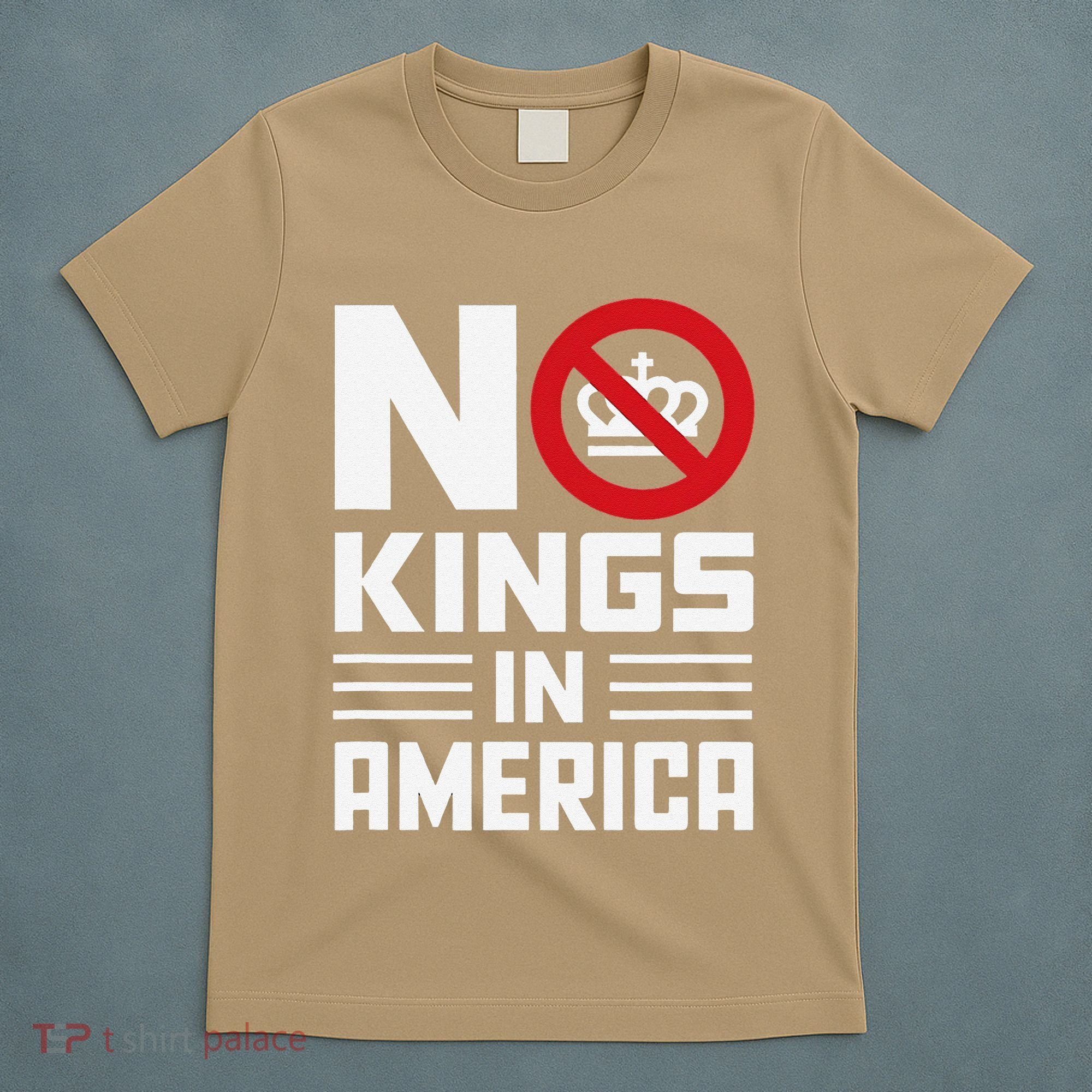 No Kings In America Democracy Usa Protest T-Shirt